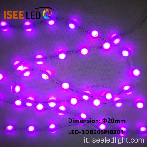 Mini 3D 20MM Diameter LED Ball Bead Light